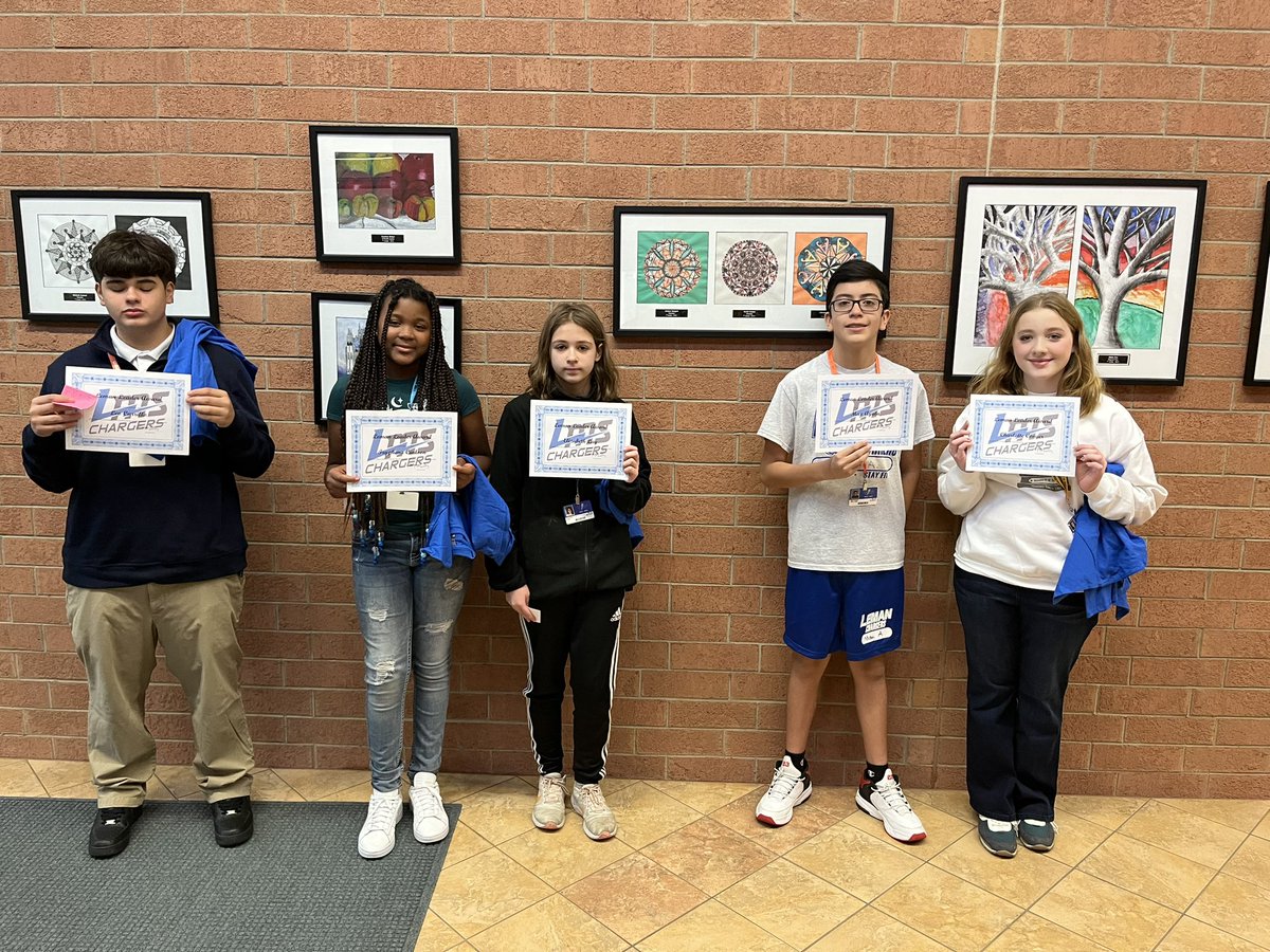 Anthony Hugelier (@mrhugelier) on Twitter photo Leman Leaders for the month of December! So proud of these Chargers 💙 <a href="/D33Leman/">Leman Middle School</a> <a href="/WeGoD33/">West Chicago D33</a> Leman Leaders for the month of December! So proud of these Chargers 💙 <a href="/D33Leman/">Leman Middle School</a> <a href="/WeGoD33/">West Chicago D33</a>