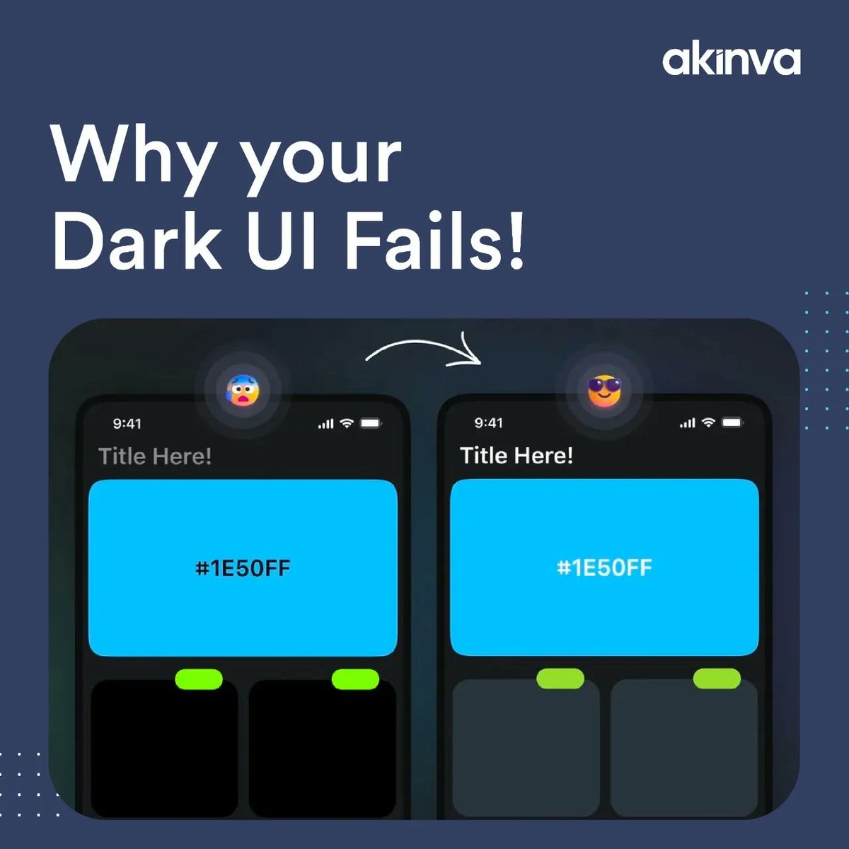 Akinva_Learning's tweet photo. "Design is not just what it looks like and feels like. Design is how it works."
Let’s see some of the reasons why Dark UI Fails.
For more information: https://t.co/u585My1nNO
#darkui #uifails #productdesigner #productvsuiux #uiuxdesigner #uidesign #uiuxlearning #uiinspiration https://t.co/xeWWQr3ZS2