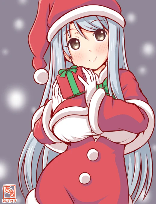 「もしよろしければ、こちらをお受け取りいただけないでしょうか? …よかった!ありがとうございます」#艦これ版真剣お絵描き60分一本勝負_20221207#翔鶴 