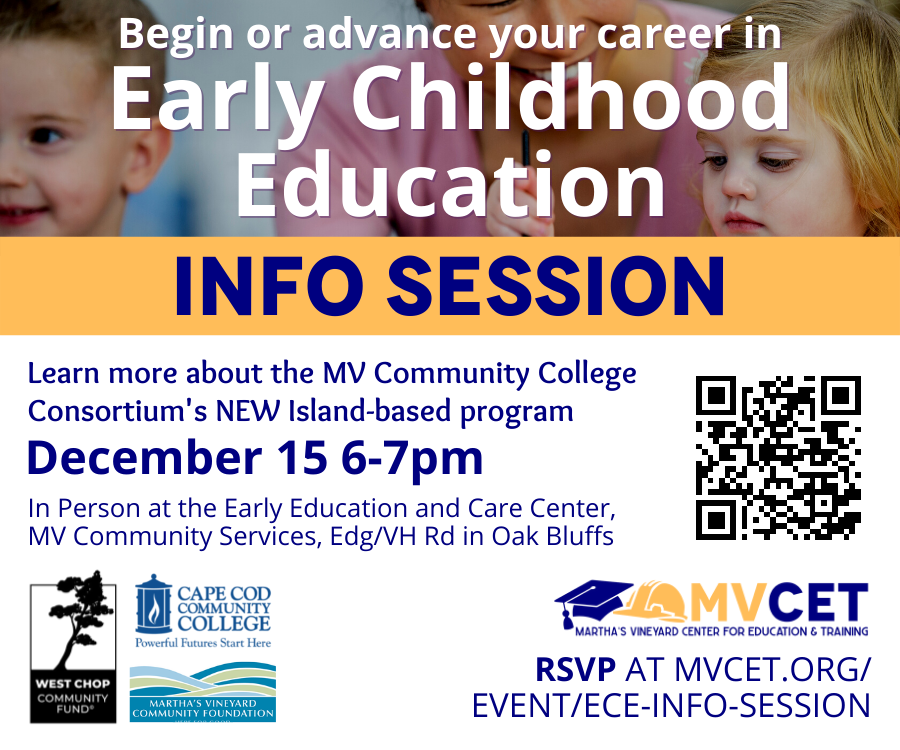 Learn more about our new Early Childhood Education program at the information session coming up on December 15th! - mailchi.mp/mvcet.org/annu…