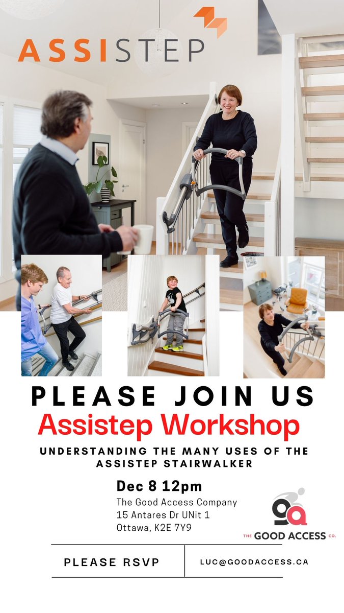 jimcloss's tweet photo. Come see us tomorrow at The Good Access Company in Ottawa at noon for a demo  of the Assistep! https://t.co/1rwqw0Xdva