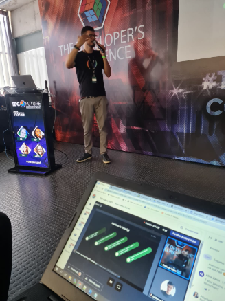Começouuuuu galeraaaaa!!! Bora para mais uma #trilhaTestes \o/ <a href="/TheDevConf/">TDC 2024 🚀🤓🥰</a> com @gbaufake falando sobre QA na Blockchain? Como funciona?