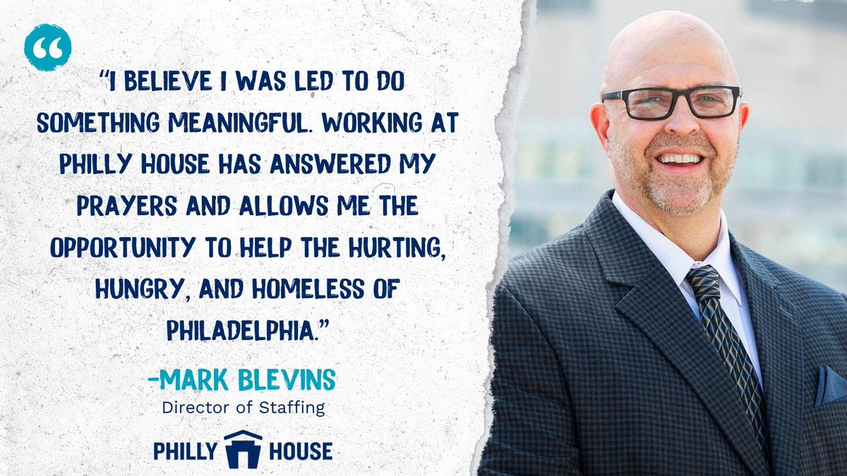 phillyhomeless's tweet photo. “I worked corporate jobs for years & was never happy. I prayed to be led in the right direction to a job that would help make an impact in some way. Working at #PhillyHouse has answered my prayers." Thank you for all you do, Mark! https://t.co/hcdrrmTZKD https://t.co/JJqvQiZo5V
