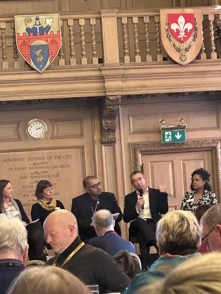 Powerful insight from our panel and specifically compassion from <a href="/RevArun/">Arun Arora</a> at #LeedsSOTC, working together today to respond to the cost of living crisis across Leeds