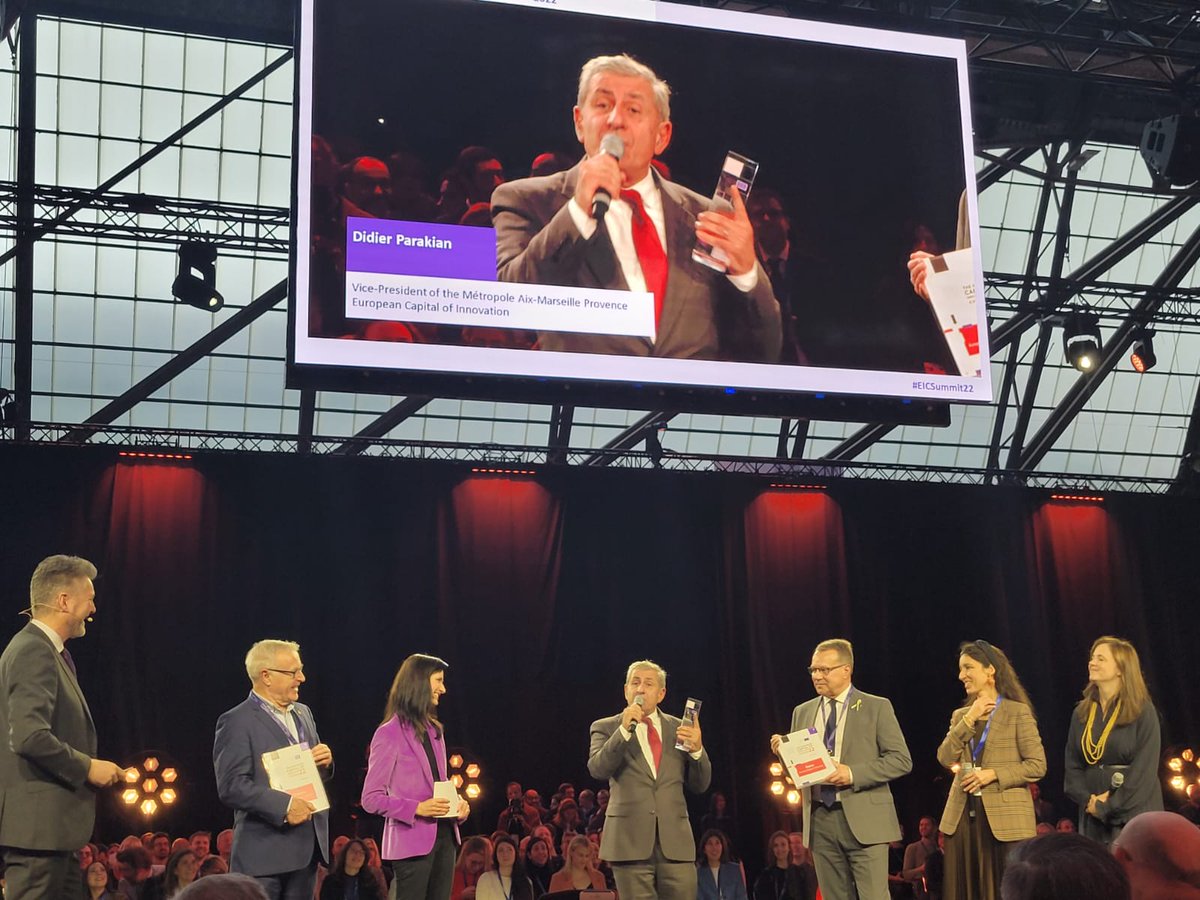 🏆La Métropole Aix-Marseille-Provence est élue Capitale européenne de l’innovation !🇪🇺

Après Athènes, Paris, Barcelone, Amsterdam et Dortmund, Aix-Marseille-Provence est la nouvelle capitale européenne de l’innovation 2022 !
#iCapital