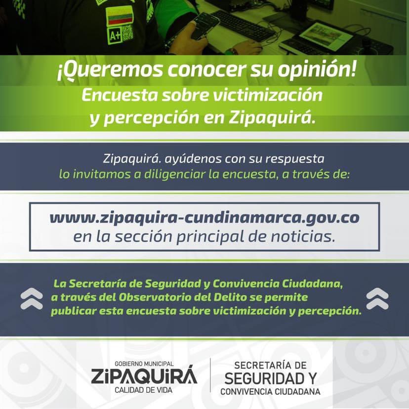 Alcaldía de Zipaquirá on Twitter "🤔 ¡Queremos conocer su opinión! Le