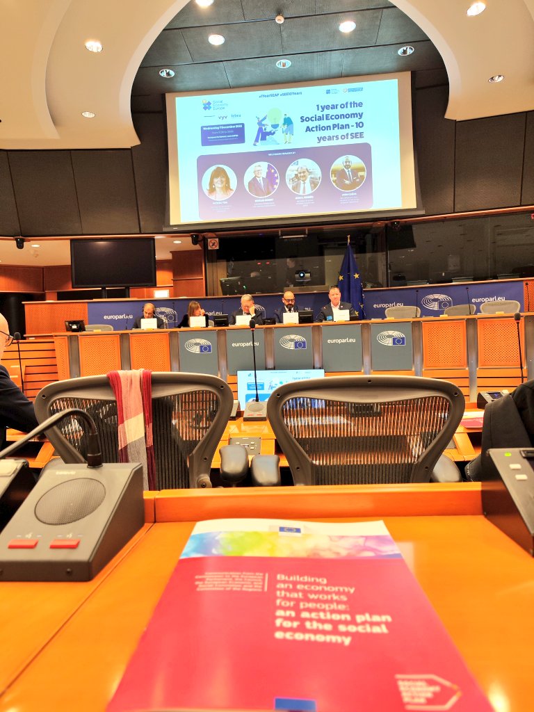 SZOWES_PL's tweet photo. 🎉  Today in Brussels at @Europarl_EN we celebrate 1️⃣ Year of Social Economy Action Plan and 10 years of @SocialEcoEU 🇪🇺🇵🇱 #ekonomiaspołeczna #1YearSEAP https://t.co/7puiLURJFQ