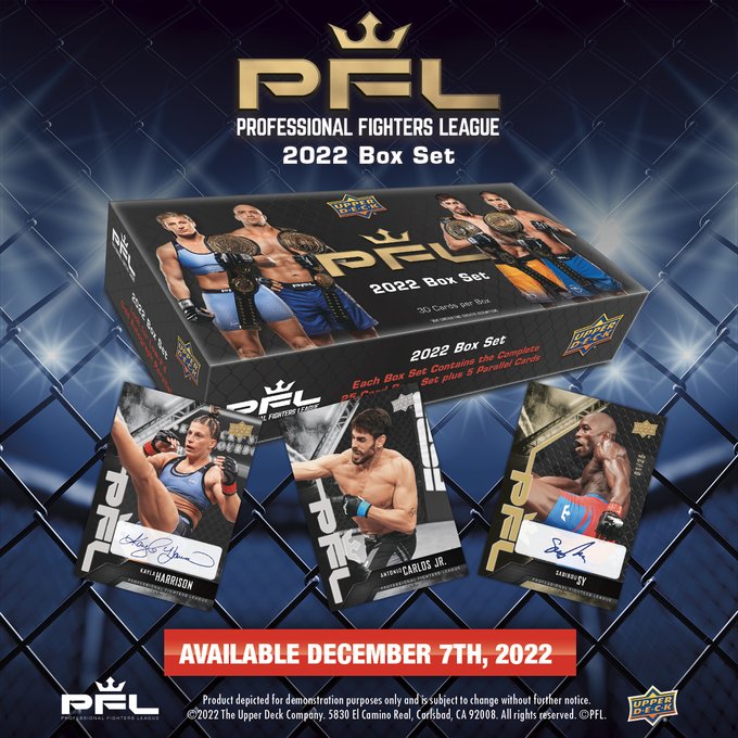 Start your PFL collection today! 

2022 @UpperDeckSports Box Set is available now!
https://t.co/skheRZ6I12 https://t.co/HJPkLfUEUq