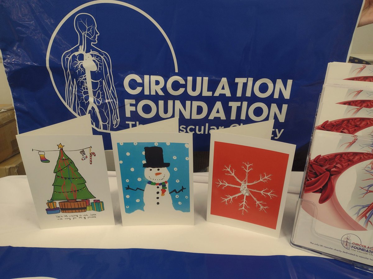 CircFoundation's tweet image. If you didn't get chance to buy our Christmas cards at this year's #VSASM22 then email us on info@circulationfoundation.org.uk. It's mix and match, £5 for 5 cards of £10 for 10. Don't miss out!! @svtgbi @vascularnurses @BACPAR_official @RouleauxClub
