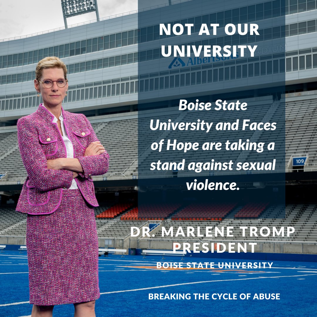 SafetyAndHope's tweet photo. Ada County is not immune to violence and abuse. Last year, at Faces of Hope, we served over 2,400 men, women, and children who experienced violence and abuse. #NoInOurCommunity #NotAtOurUniversity #BreaktheCycle @BoiseState https://t.co/9jQqcvCO82