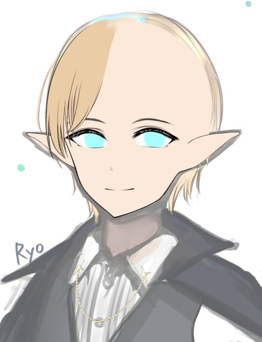 セルフ受肉進捗髪の毛の束ごとにレイヤー分けをしてるよ全然進んでなくてほぼハゲだよ#1000日間お絵描き 357日目 