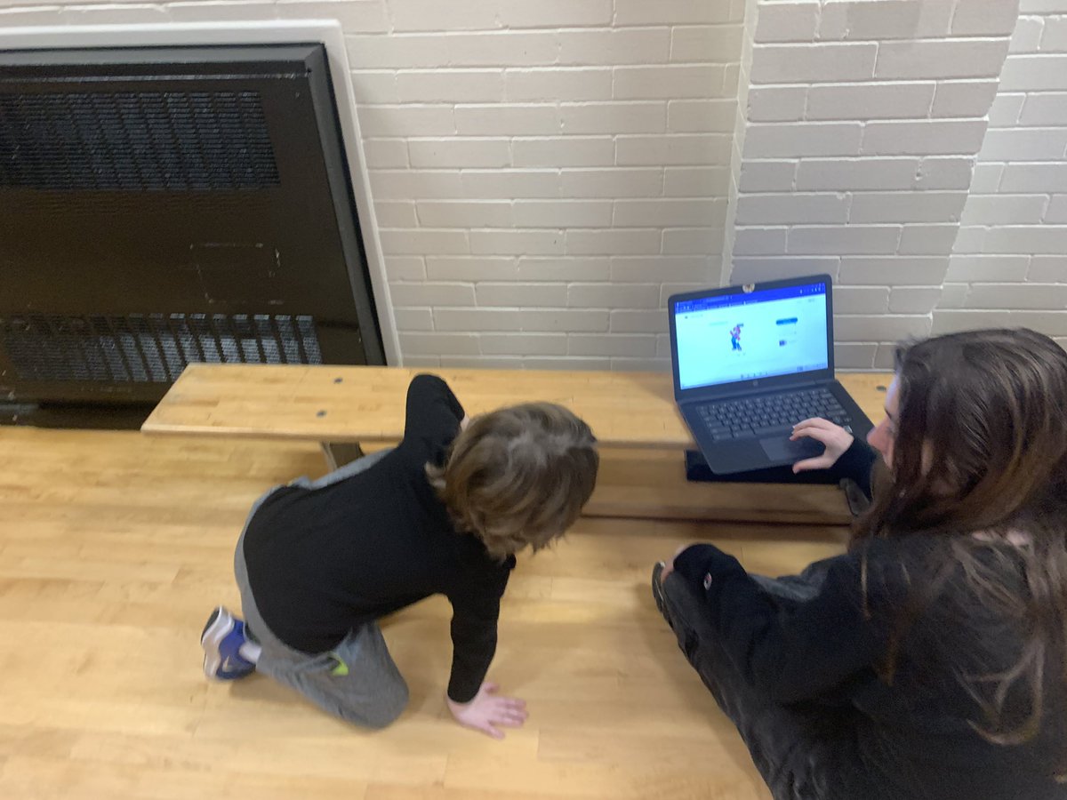 MsPineau's tweet photo. Hour of Code…Hour of Community! @ross_dsbn Grade 8’s had an awesome time creating @scratch holograms with some Kinder Friends! @dsbn #hourofcode #futureleaders #stemeveryday #stem https://t.co/6bFqWt2bbp