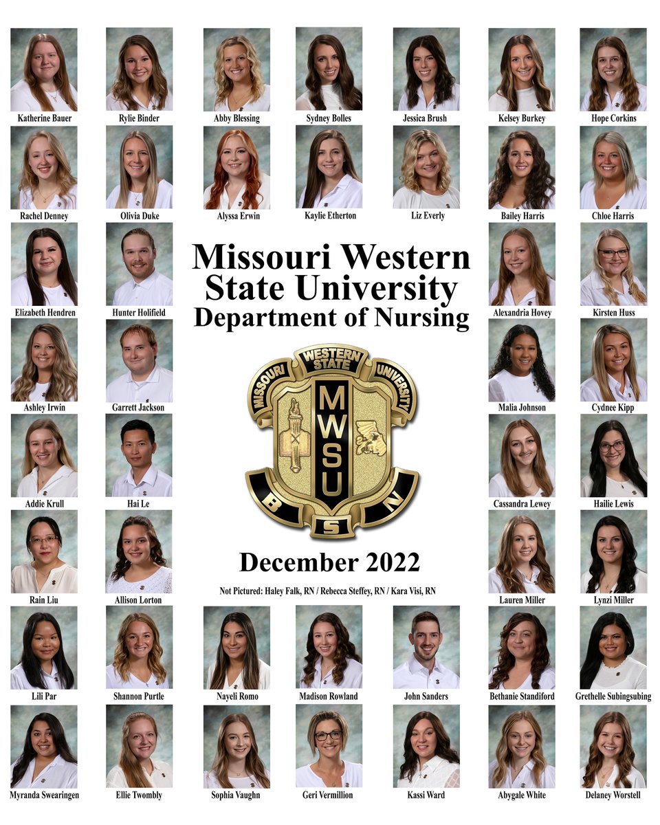 MWSU School of Nursing Fall of 2022 Graduates. Congratulations! <a href="/mwsunursing/">MO Western Nursing</a>