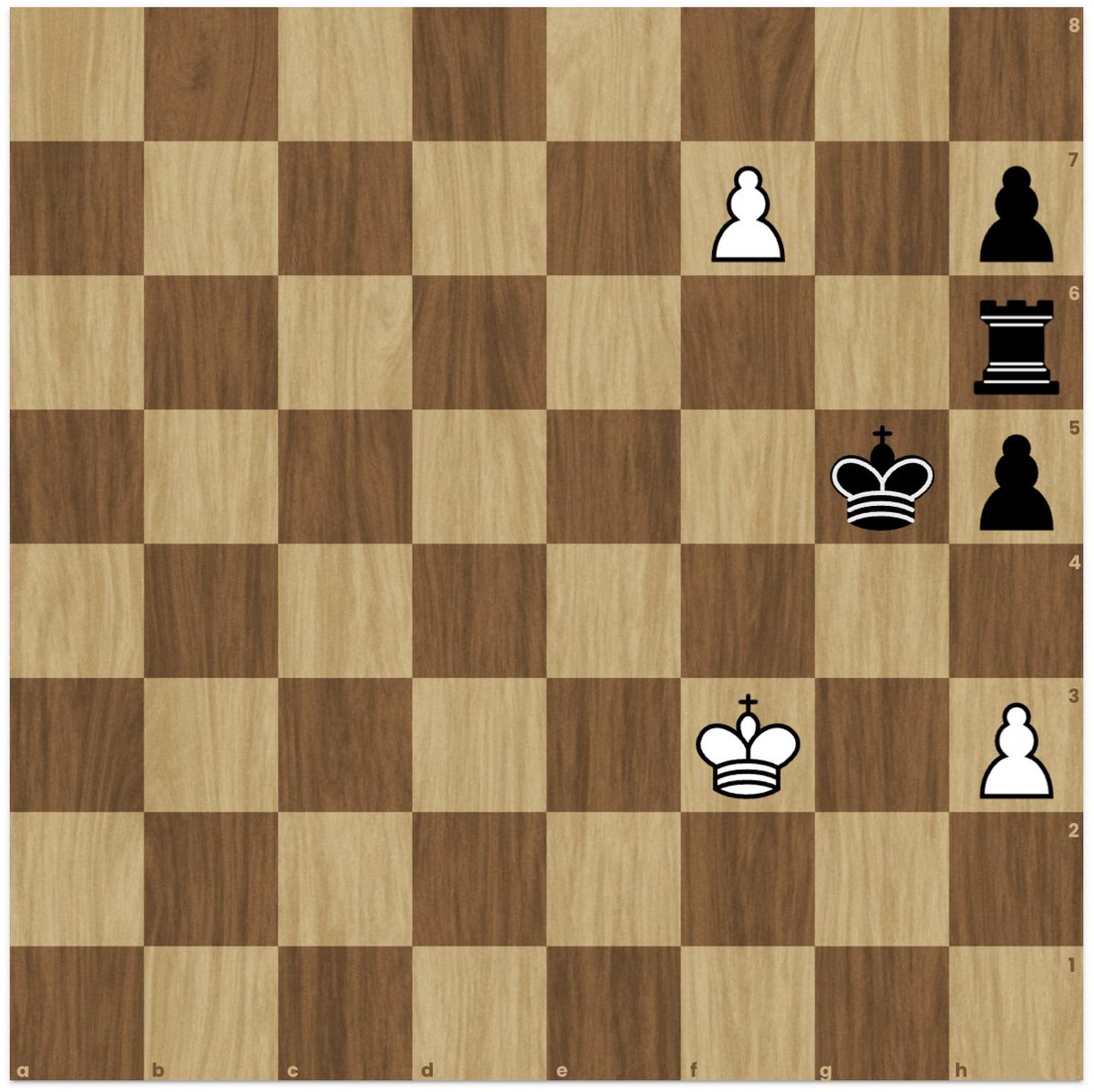 ChessifyMe's tweet image. Note the color of the square where your pawn may promote and then find the win for white💡
White to move and win...