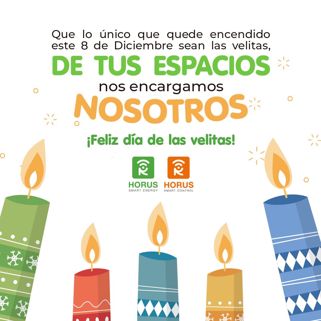 ¡Feliz día de las velitas!

#DíaDeLasVelitas #7Diciembre #EficienciaEnergetica  #Sostenibilidad