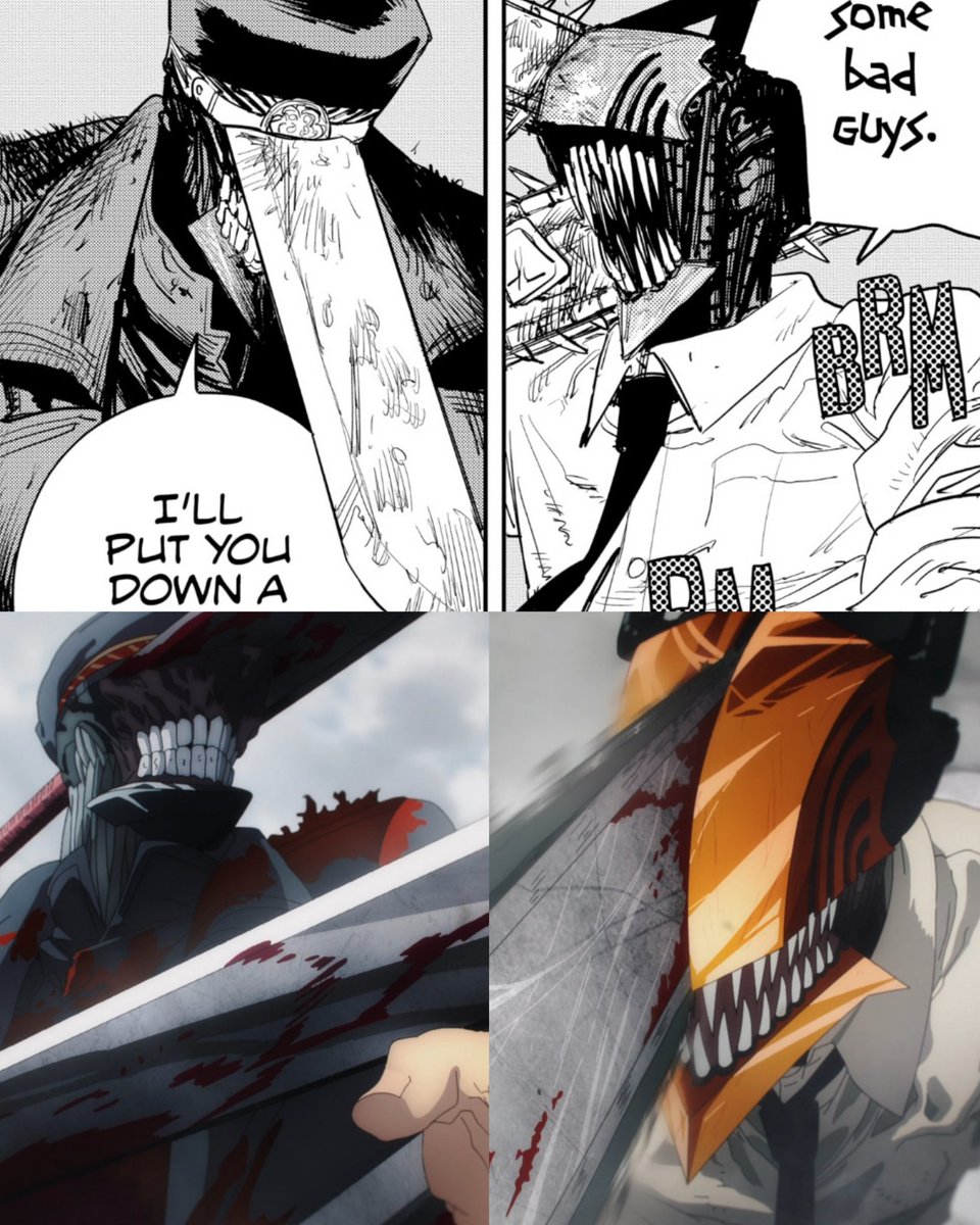 CSMvizuals's tweet photo. Chainsaw Man VS Katana Man https://t.co/zDevuMeuHU