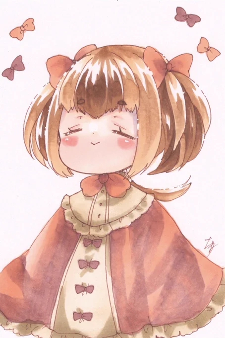 ドローイング②『もっちりすずめ』私のぬいぐるみシリーズ #Fancydreamy展II 