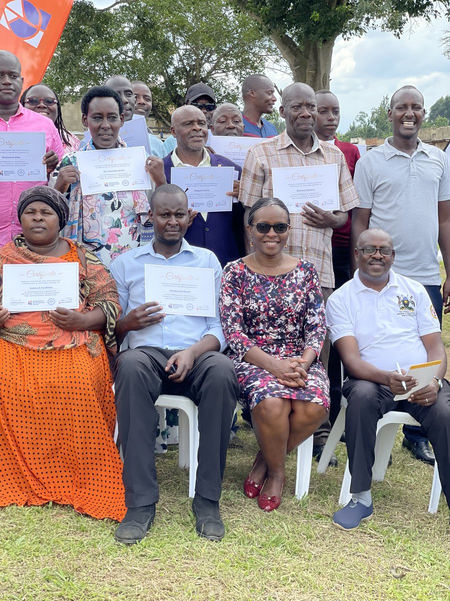 agribdcu's tweet photo. Today : During the linkage and stakeholders workshop in Kazo where ADC awarded the outstanding cooperatives and individual dairy farmers who have successfully completed the trainings  and implemented the learnings. 

#threadbelow https://t.co/vc3rsNG5kL