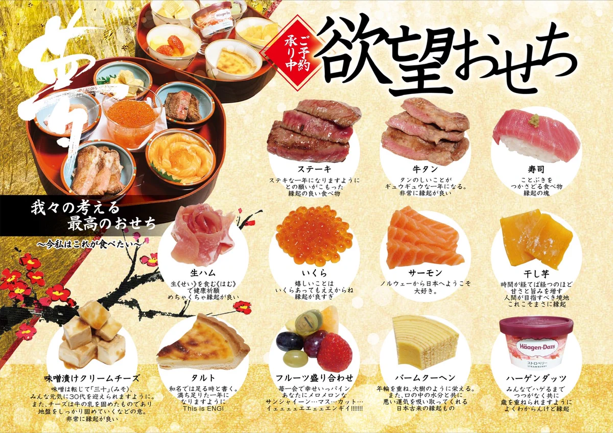 今年のおせちはどうする？食べたいものをおせちに詰め込んだ結果！