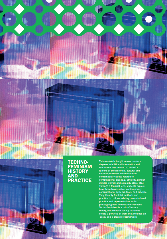 SussexHumsLab's tweet photo. TECHNO FEMINISM HISTORY AND PRACTICE developed by the SHL team and available as a Masters module for the first time in 2021-22 - on today’s report page #Feminist #femtechnet
@SussexUniMah
@SussexUniESW
@EngInfSussex https://t.co/2gEnS0m1BQ