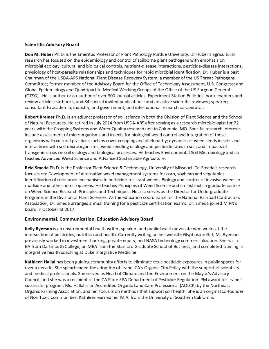 ContactOrganics's tweet photo. Contact Organics is pleased to announce its Global Advisory Board composed of world-renowned regenerative farming experts, leading scientific advisors, experienced business leaders &amp; environmental educators.
For more details visit: https://t.co/8mCRYkUmw4
#weedterminators https://t.co/pPHuAuHInr