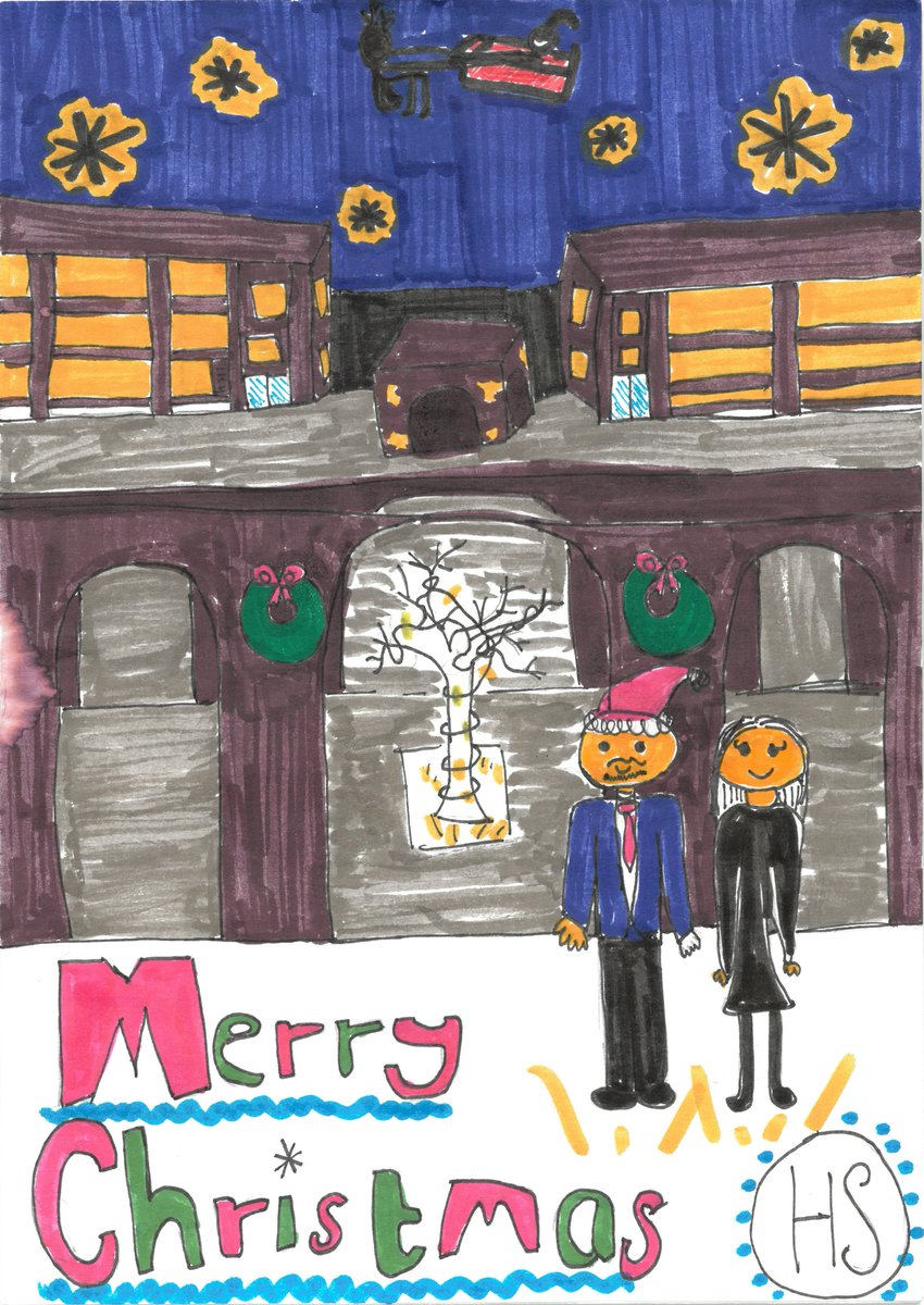 HoultonSchool's tweet photo. We're delighted to share the three winning designs for our official Christmas Cards this year. The theme was the transition from the world's most powerful radio station to our new Houlton family. Congratulations to Erin T (7M), Freya (7A) and Katherine L in 8M! 📻🎄🏫 https://t.co/UgDhH8efS5