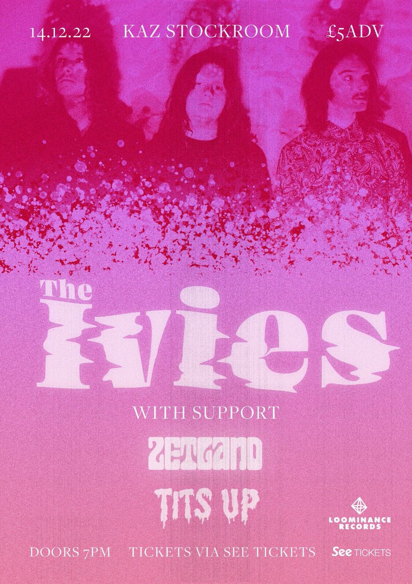 HEY. We got a sick gig coming up supporting @iviesofficial alongside Zetland at the one and only @KazStockroom Dec 14 … get your tickets. It’s gonna be a good one 😈🖤 @loominanceliv 🖤happy holidaze indeed.