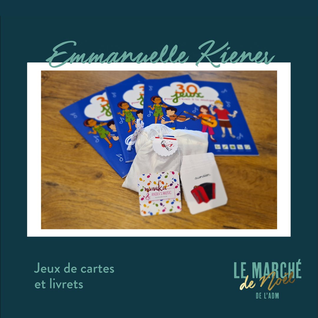 Pour Noël, offrez les jolis livres et jeux de cartes d'Emmanuelle pour éveiller les petits de votre entourage à la musique !

Pour en savoir plus : facebook.com/events/8441030…