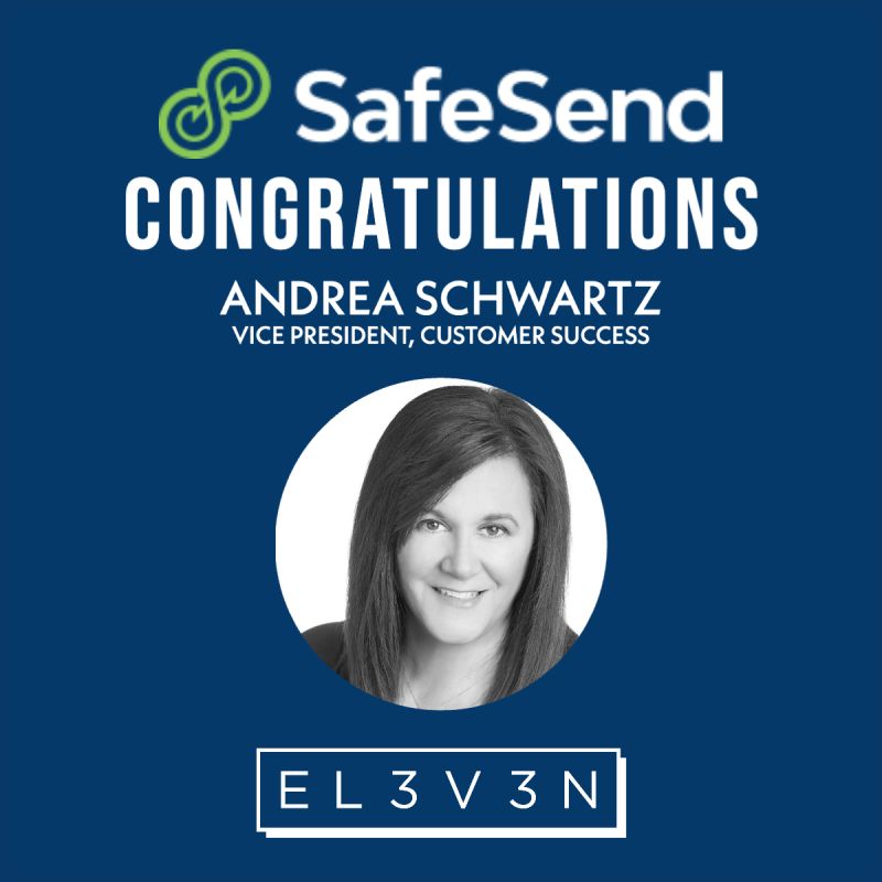 Congratulations to Andrea Schwartz @safesendreturns's new VP, #CustomerSuccess! Thank you <a href="/SFleszar/">Scott Fleszar, CEO SafeSend</a> and <a href="/LeadEdgeCapital/">Lead Edge Capital</a> for your continued partnership!