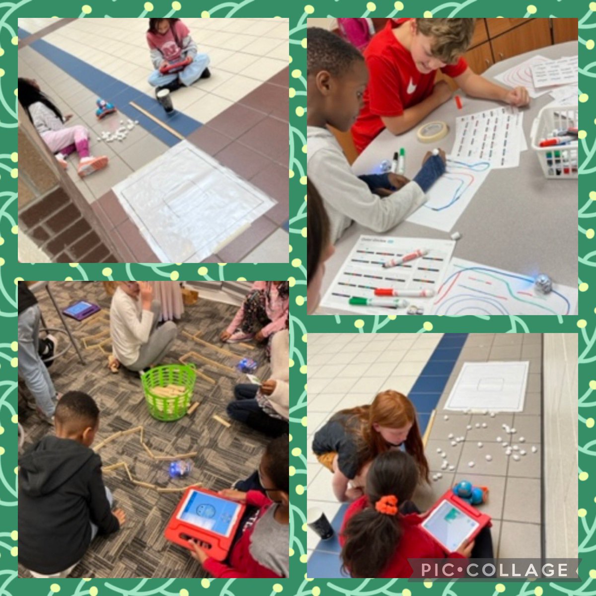 SarahGrahamPCSD's tweet image. @AbneyElementary Ss in Ms. Ferringo’s STEM classes are completing coding challenges for Hour of Code this week! I spy Dash, Ozobots, and Blue Bots!! @pauldingboe #PaukdingSTEM #HourOfCode2022