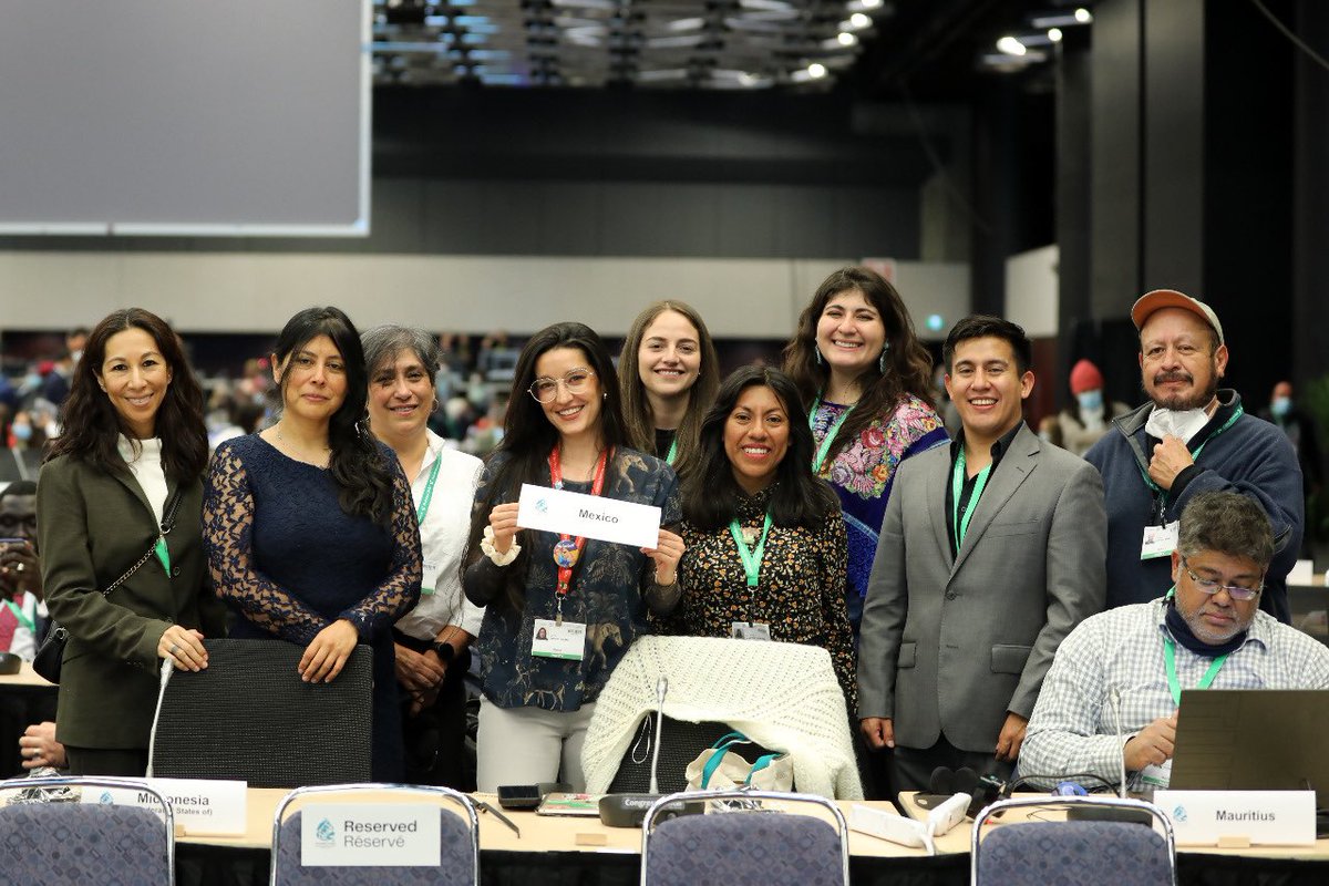 After 4 years of delays, we have no time to loose, the 🇲🇽 delegation ready to engage at #COP15 <a href="/UNBiodiversity/">UN Biodiversity</a> to adopt an ambitious #Post2020 Framework that highlights the right to a healthy, clean, sustainable environment and is #Gender responsive 📸 <a href="/IISD_ENB/">Earth Negotiations Bulletin</a> | Mike Muzurakis