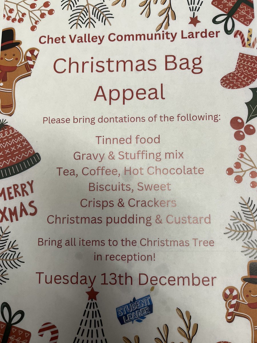 HobartHigh's tweet photo. Student Leaders @HobartHigh are collecting for our local community if you have any items to donate please hand to your form tutor or place under the school Christmas tree #Christmas #communitylarder https://t.co/EjZxbMGWvG