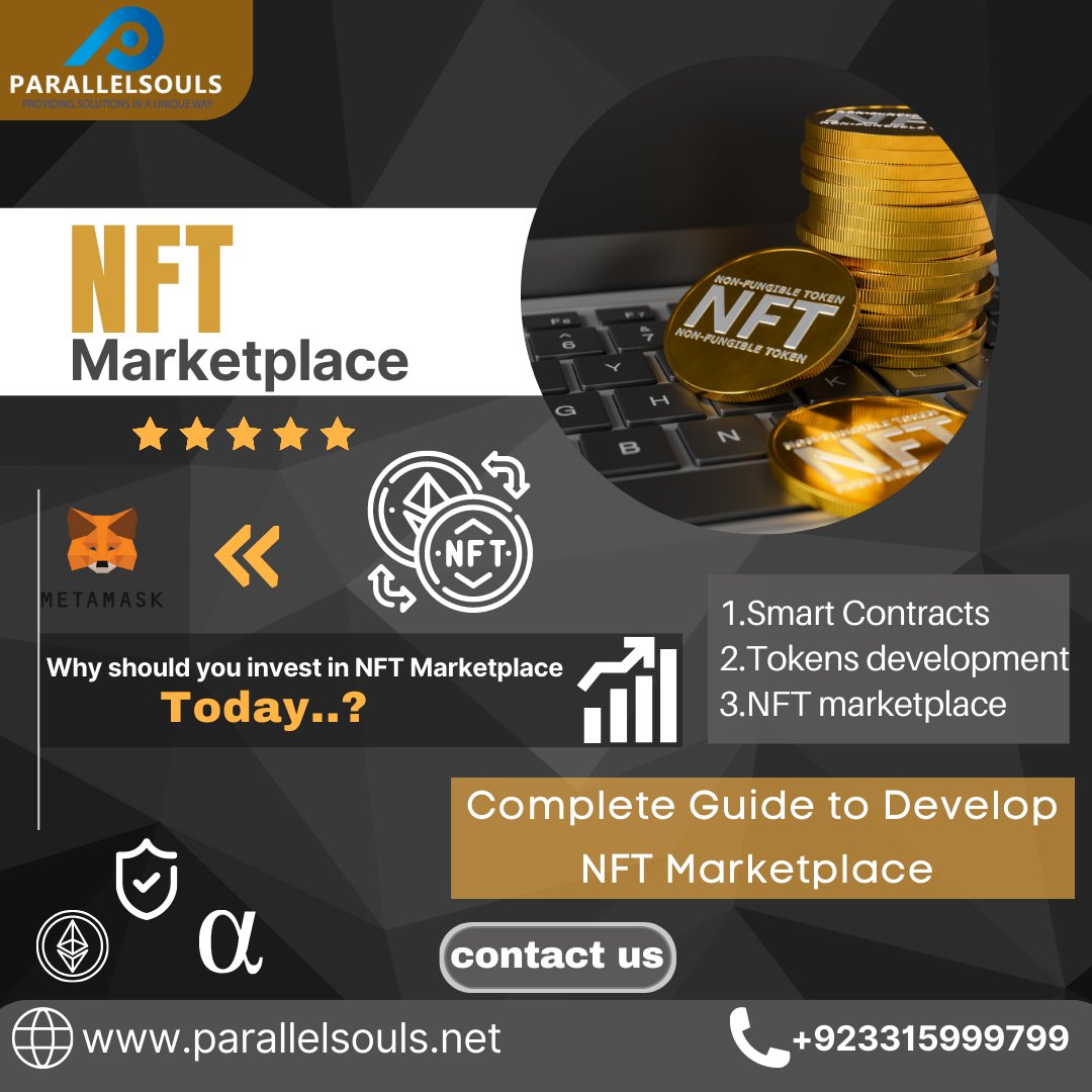 ParallelSouls's tweet photo. Are you looking for NFT Marketplace Services ?
Contact On WhatsApp : +923315999799
Visit Our Website : https://t.co/fCJwyfHy5o
Thank You!
#metaverse #web3 #bitcoin #blockchain #token #NFT #nftmarketplace #smartcontracts #minting #wallet #softwarehouse
#parallelsouls #DAP #DeFi https://t.co/vOUKZqMFvC