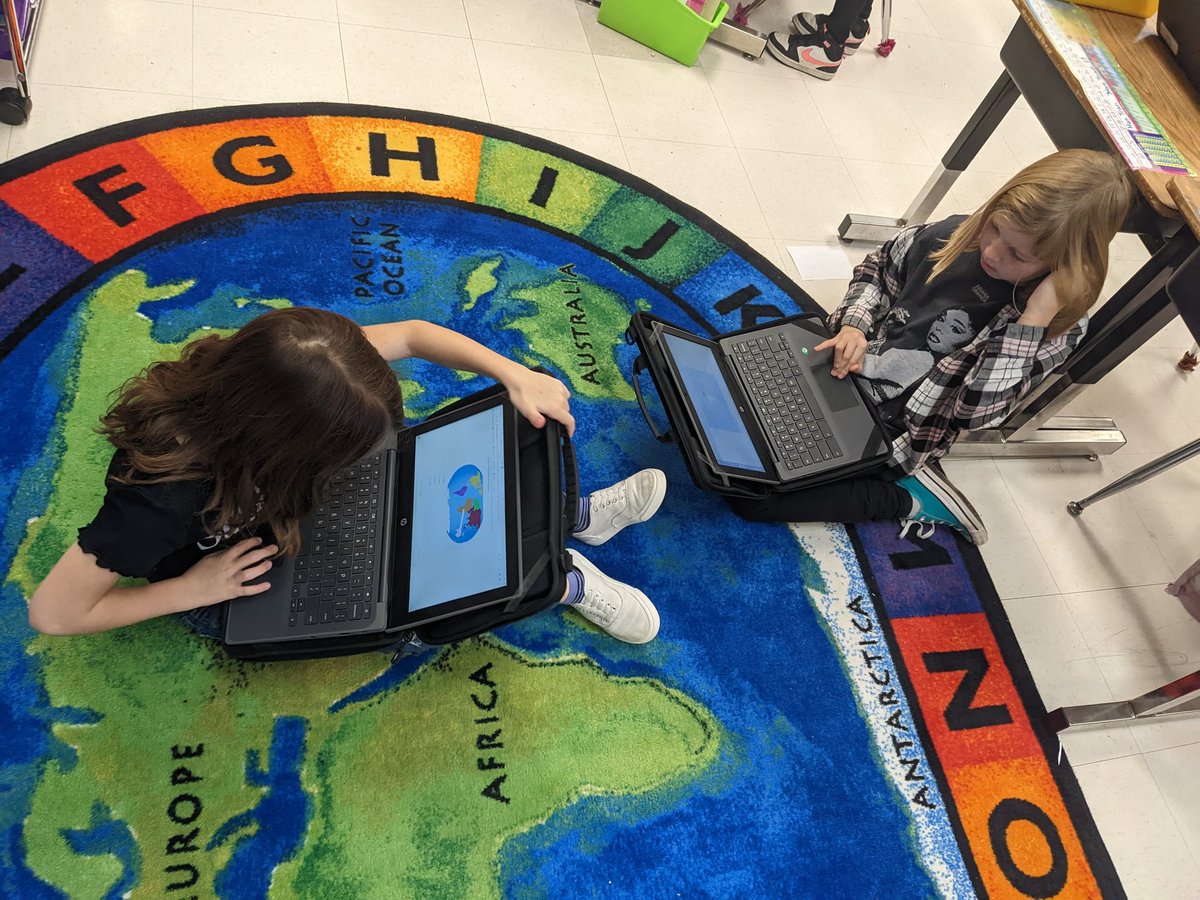 CFESMsLove's tweet photo. We are going on an elf hunt! Students are loving this digital breakout our division created for Geography! #elfhunt #geography #lovebugs #engaged #coltspride @cfescolts https://t.co/tIjWQFBPTB