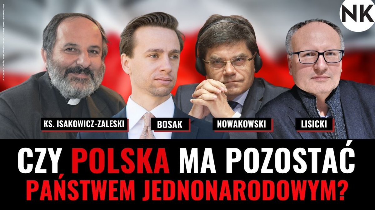 NKonfederacja's tweet photo. 📣 START! Wybiła 18:00 więc rozpoczynamy premierę #debataNK ''Jaki ma być nowy model polskiej wspólnoty narodowej?''❗
👥 Rozmawiają: ks. @IsakowiczZalesk, Jerzy Marek #Nowakowski, @krzysztofbosak, @PawelLisicki. Prowadzi @walkowiczz.
🔴 OGLĄDAJ >>> https://t.co/acm8QarkZI https://t.co/43rCXgBAq5