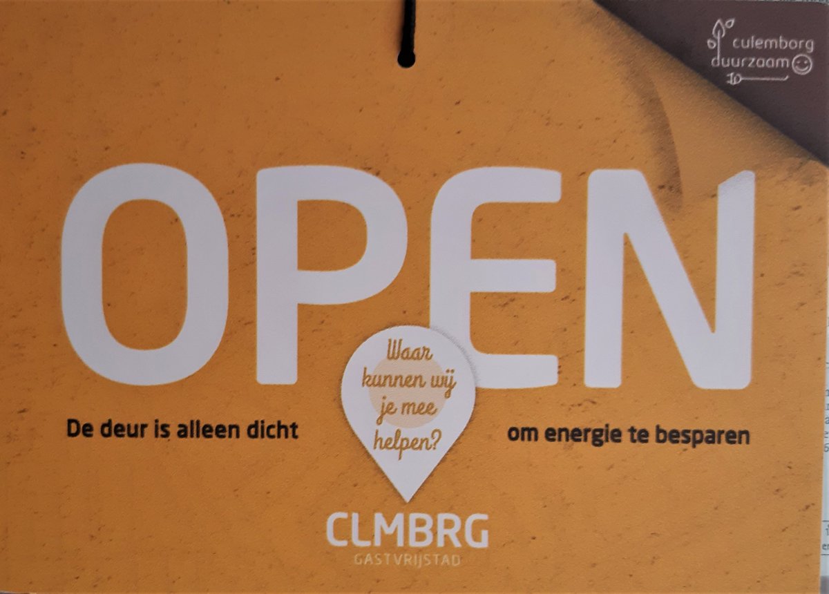 <a href="/Klimaatzuster/">Anne-Marie Pronk naar Bluesky</a> <a href="/urgenda/">@urgenda.bsky.social</a> <a href="/BespaarSamen/">Licht Uit Deur Dicht</a> <a href="/StoereVrouwen/">StoereVrouwen</a> In Culemborg hebben we dit bordje op de winkeldeur (niet iedereen, helaas) . . .
