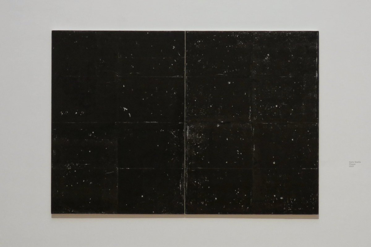 popsthematter's tweet photo. Alla Galleria Nazionale non ci si annoia mai. Nuove opere esposte in #TimeIsOutOfJoint:
Paolo Icaro, Linea sospesa (2011)
Carlo Guaita, Presse (2020) https://t.co/2xXuoX6L7K