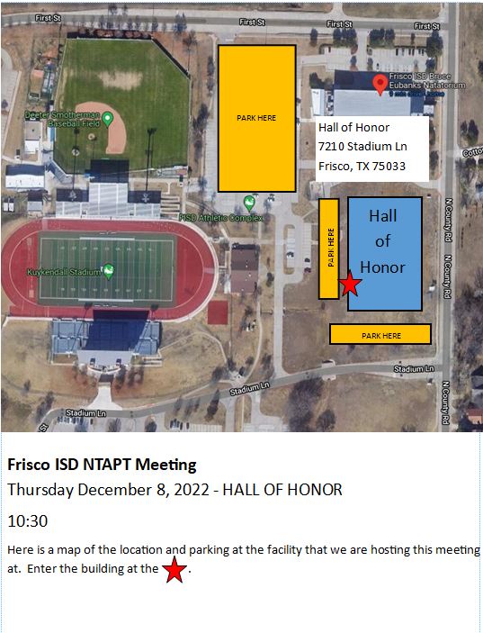 TexasSchoolBus's tweet photo. Here is where we are meeting tomorrow. https://t.co/W6Qixlvxi6