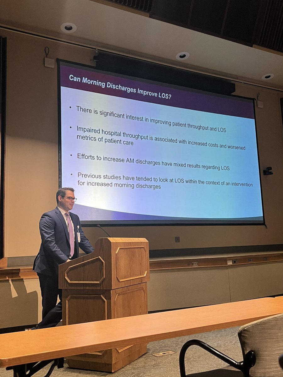 Thanks for an educational  <a href="/PittDeptofMed/">PittDeptofMed</a> Grand Rounds on hospital medicine yesterday, <a href="/perrinaep/">Ann Perrin, MD MPH</a> and <a href="/mgsimonson1/">Michael Simonson</a>!