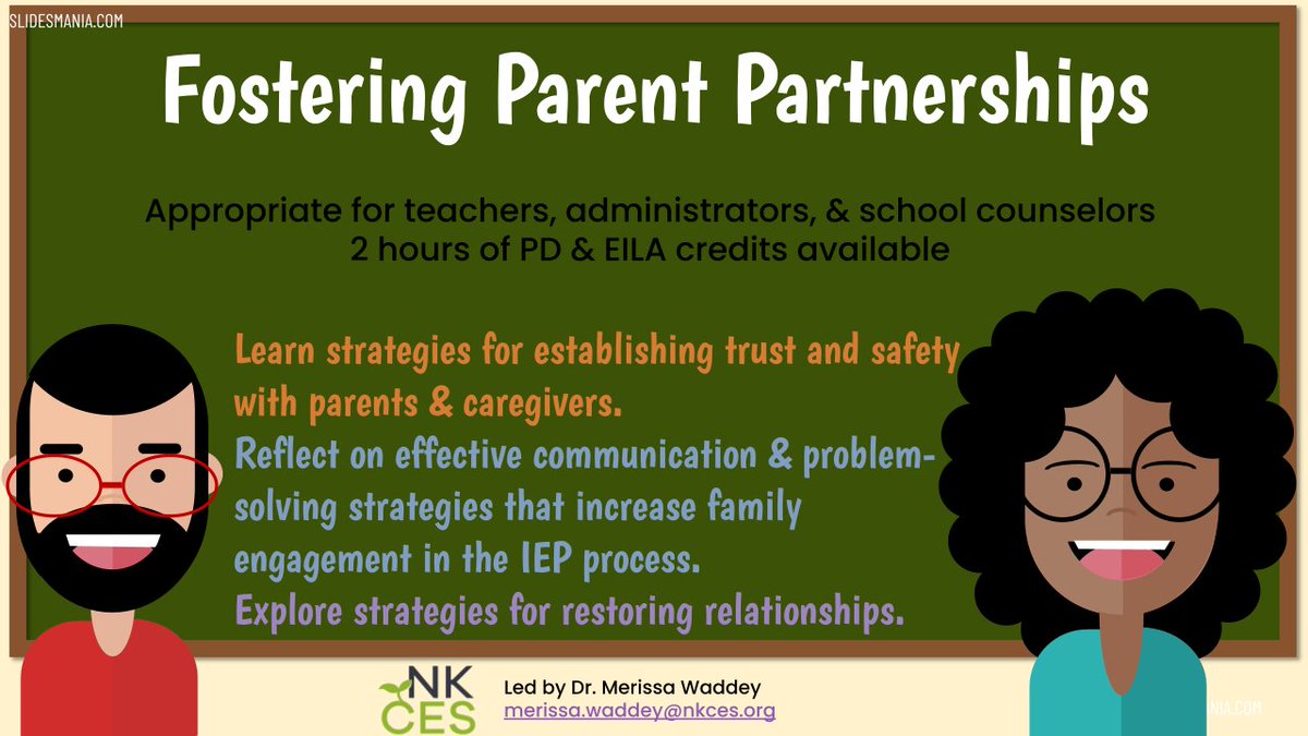 Hot off the presses! 🔥 Struggling to engage families in the ARC process? Difficulty partnering with parents in planning? Check out the new module on Fostering Parent Partnerships! All things I wish I'd done better. ❤️ bit.ly/NKCESParentPar… #ConnectGrowServe @NKCESKids1st