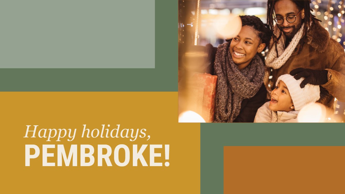 PembrokeStrong's tweet photo. The holidays are here 🎄

What do you love most about celebrating in Pembroke? https://t.co/19pGkAG950