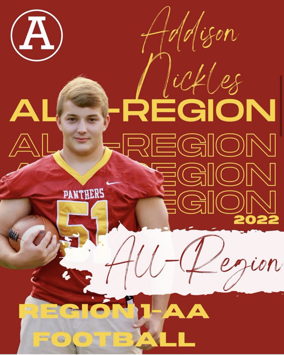AHSPantherFB's tweet image. Finally our two North/South players who also made All Region. @AddisonNickles was a weapon in the kicking game and a terror with his pass rush. @TyCade5 not only let you know when he made the hits but also delivered with some key TD rushes