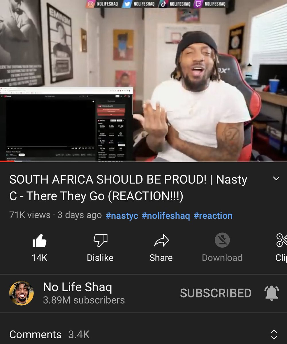 Macleanakoto5's tweet photo. Lyrical Joe is about to be the 1st Ghanaian 🇬🇭 and the 2nd African rapper (Nasty c is the 1st) to get his Music reacted to by @NoLifeShaq 🇺🇸… FUCCING HUGE!!!!!!! 🔥🔥🔥🔥🔥🔥🔥🔥🔥🔥 https://t.co/66kPfJzhUQ