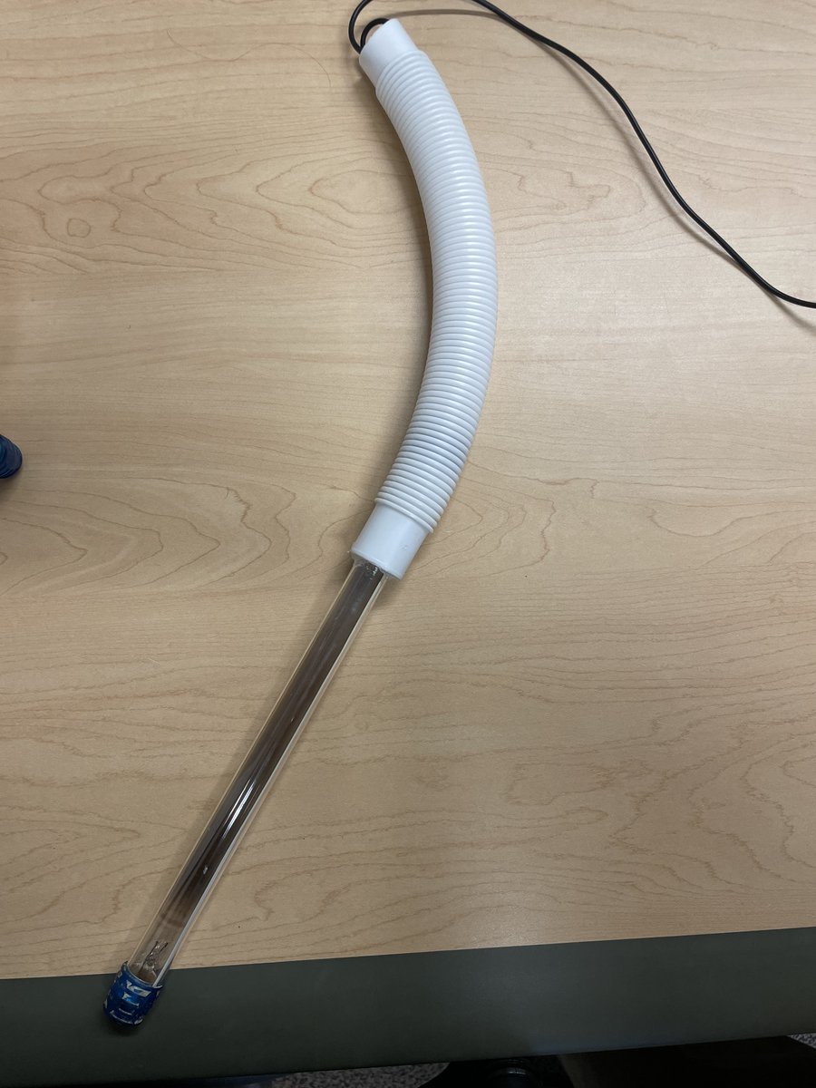 EpicsPlay's tweet photo. After a few weeks of conceptual designs and revisions of the light holder, the water table team is delivering the UV light and light holder to our partner this semester! https://t.co/PjZj0UdrcF