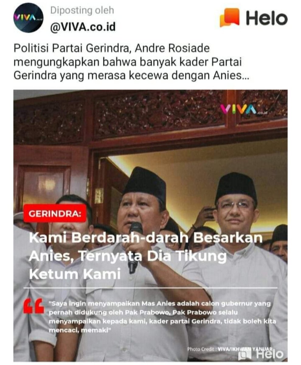 Hey... GERINDA kenapa baru SADAR jika kalian Telah memelihara " ULAR BERKEPALA DUA "
Sakit ya.. Rasanya dipatuk dari belakang?? 
Itu baru 1/4 RACUN yang dikeluarkan