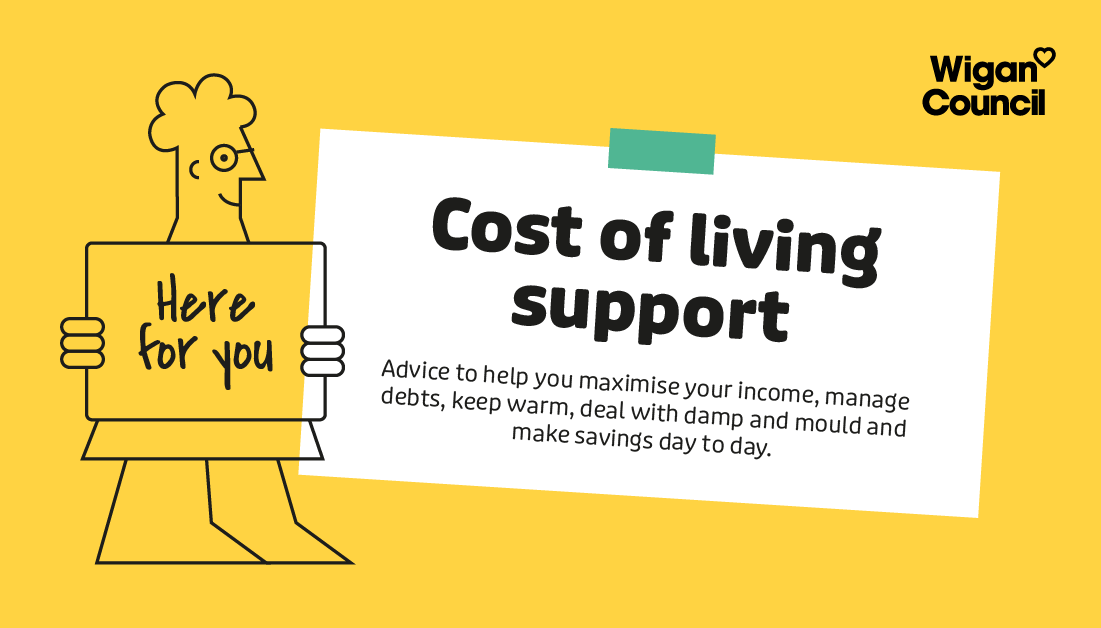 Next week, we're holding two pop up events where you can access support and advice on all things cost-of-living.

👉 Tuesday 13 Dec – Wigan Life Centre North – 1.30pm – 4pm
👉 Wednesday 14  Dec – Leigh Library – 1.30pm – 4pm

Find out more online 👉 wigan.gov.uk/HereForYou