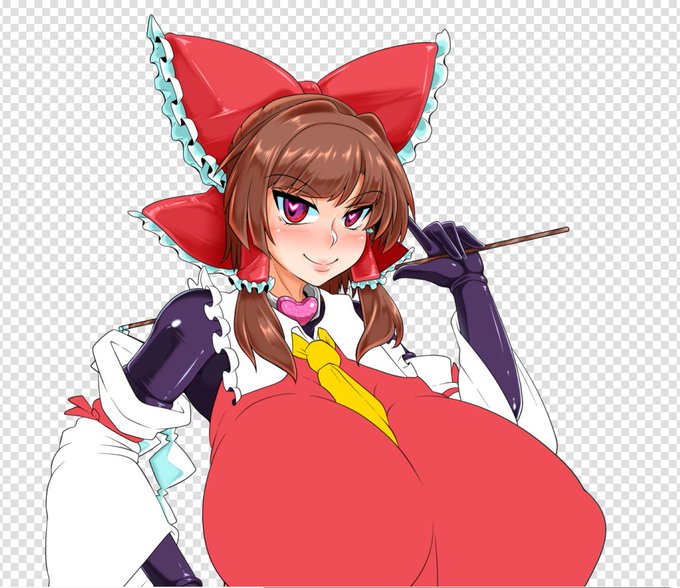 下にラバースーツ着こんでる霊夢の違和感 