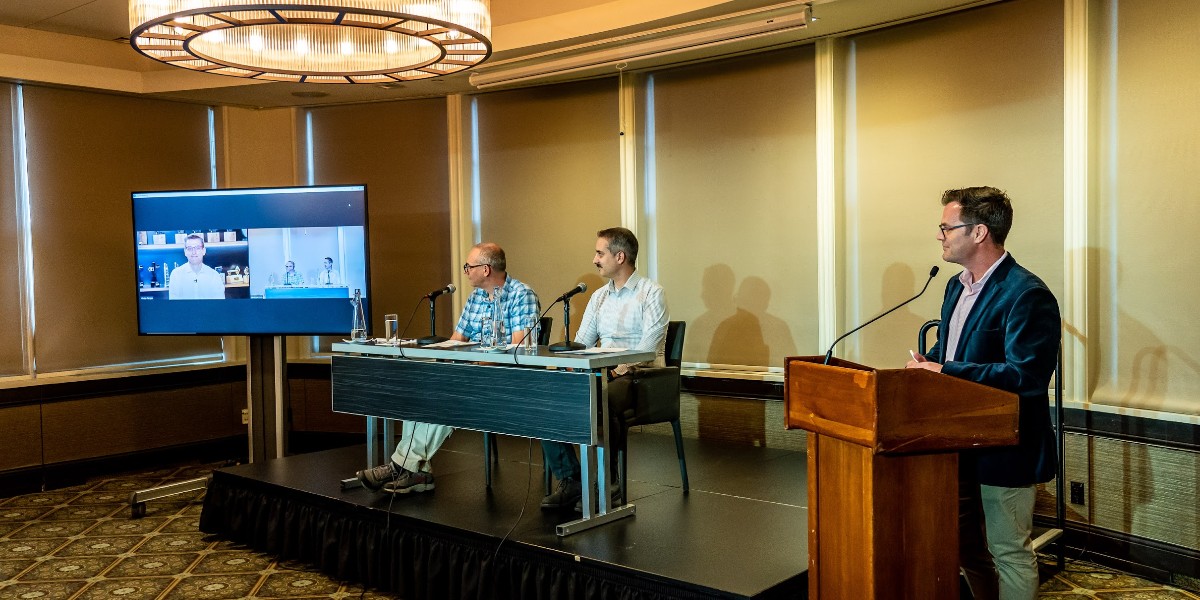 Infobip's tweet photo. The #Infobip team had a wonderful time at @Columbia University, where we discussed the 30-year history of #SMS and its future! 👏

Cheers to 30 years! 🎉
#WorldsConnected https://t.co/Ia14QnBrKV