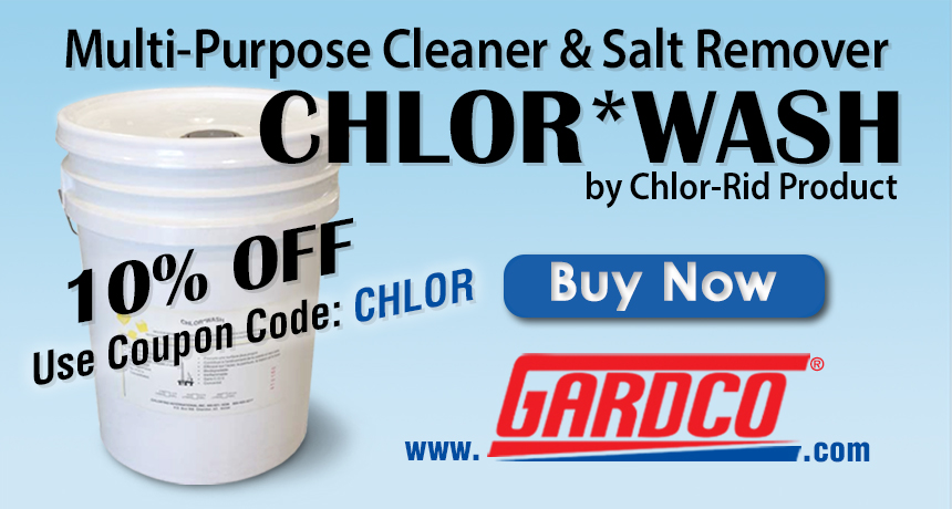 PaulGardnerCo's tweet photo. #NewProduct: CHLOR*WASH | Multi-purpose cleaner #SaltRemover used to reduce buildup of dirt and salt, which could cause #corrosion @Chlor*Rid  #TestIt #testing #equipment #physicaltesting #surfacepreparation #saltremoval
https://t.co/RVP9FpXTVN https://t.co/OCd10K13ux