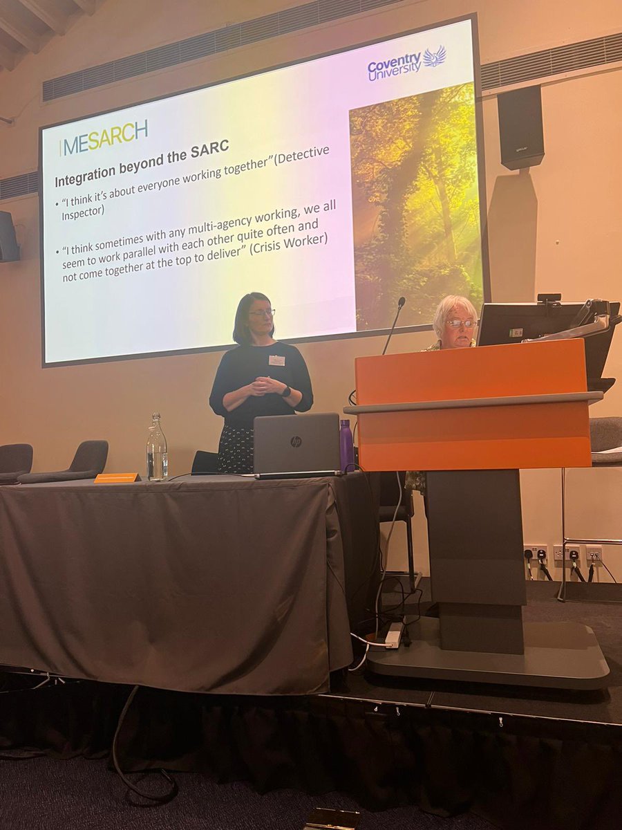 TheMesarchStudy's tweet photo. We now hear insights from our interviews with professionals located in Sexual Assault and Abuse Services, exploring awareness of SARCs, working with survivors in SARC, and inter-professional collaboration #themesarchstudy @CovUniResearch https://t.co/MFXPJqFgdT
